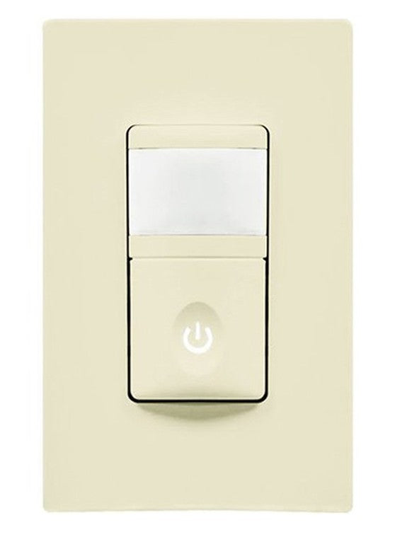 Enerlites In Wall Pir VAC Sensor Single Pole 120V Light Almond HMVS-LA