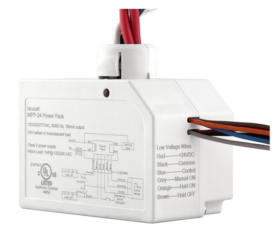 Enerlites Room Controller Power Pack 120/277V White MPP-24-W