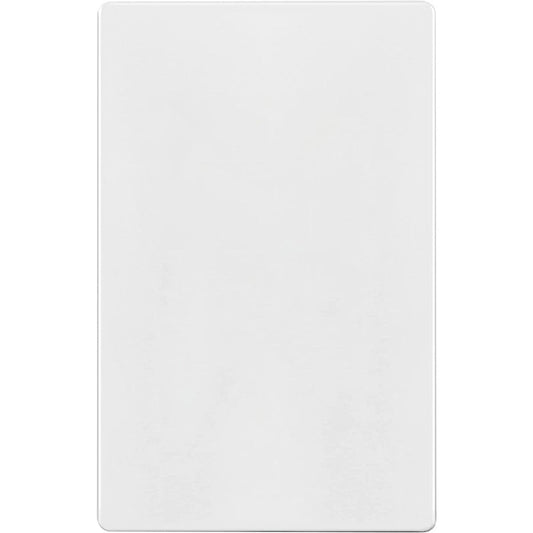 Enerlites Standard Snap In Screwless 1-Gang Blank Wall Plate White SI8801-W