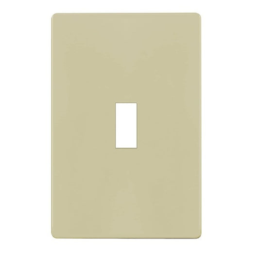 Enerlites Standard Snap In Screwless 1-Gang Toggle Wall Plate I SI8811-I
