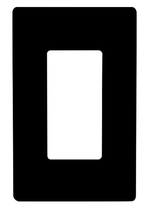 Enerlites Standard Snap In Screwless 1-Gang Decorator/GFCI Wall Plate Black SI8831-BK