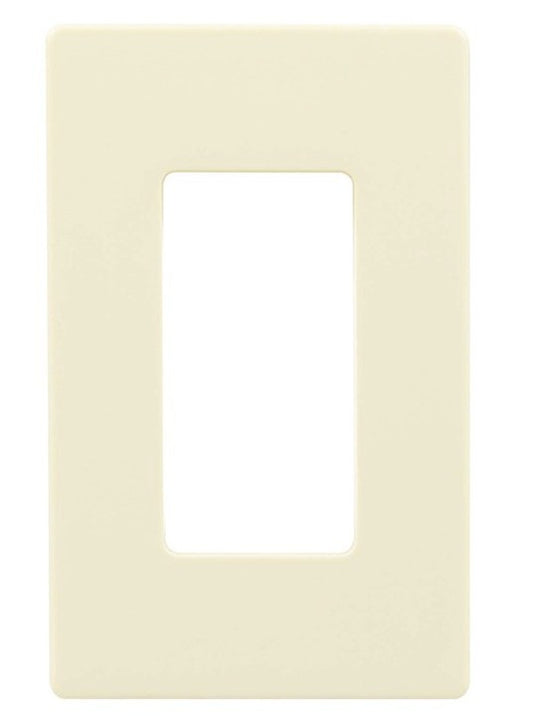 Enerlites Standard Snap In Screwless 1-Gang Decorator/GFCI Wall Plate Light Almond SI8831-LA