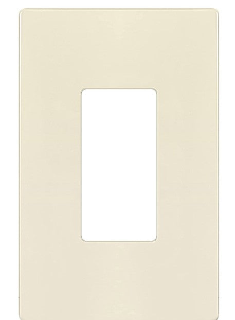 Enerlites Mid-Size Snap In Screwless 1-Gang Decorator/GFCI Wall Plate Light Almond SI8831M-LA
