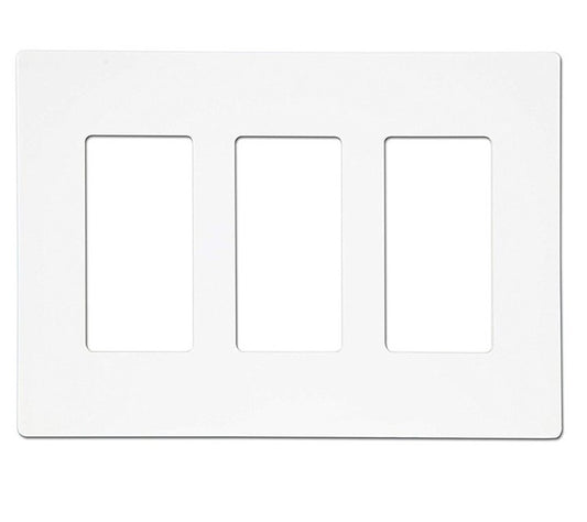 Enerlites Standard Snap In Screwless 3-Gang Decorator/GFCI Wall Plate White SI8833-W