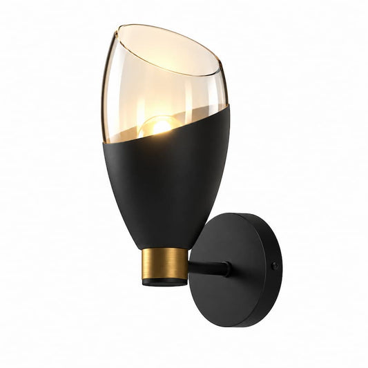 Alora Mood Capri WV587105CHCL 5-Inch Wall Vanity Light in Chrome with Clear Glass Shade