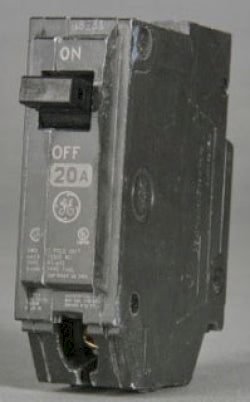 General Electric 20 Amp 1 Pole 120/240V Q-Line Circuit Breaker Plug-In Thermal Magnetic