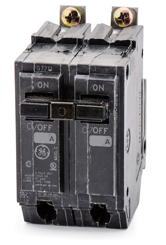 General Electric 30 Amp 2-Pole 120/240V Bolt-On Circuit Breaker 10kA Interrupt Rating