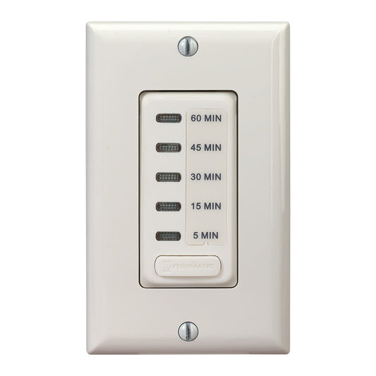 Intermatic 120 VAC 45 Minute 60 HZ Light Almond Electronic Countdown Timer EI205LA