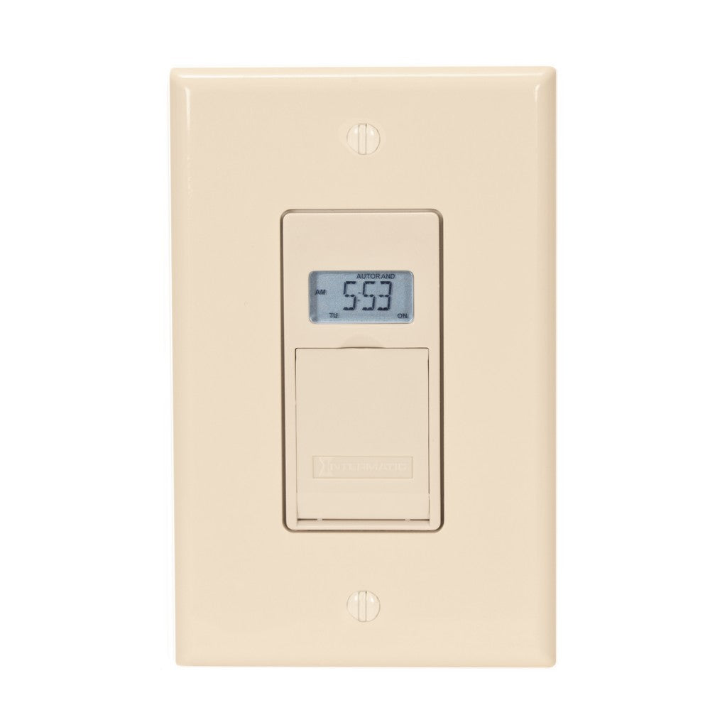 Intermatic 120 VAC 12A 7-Day Light Almond Programmable Timer EJ600A