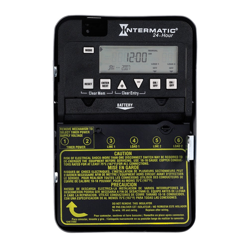 Intermatic 120-277 VAC 2-Circuit Indoor Electronic Control ET1125C