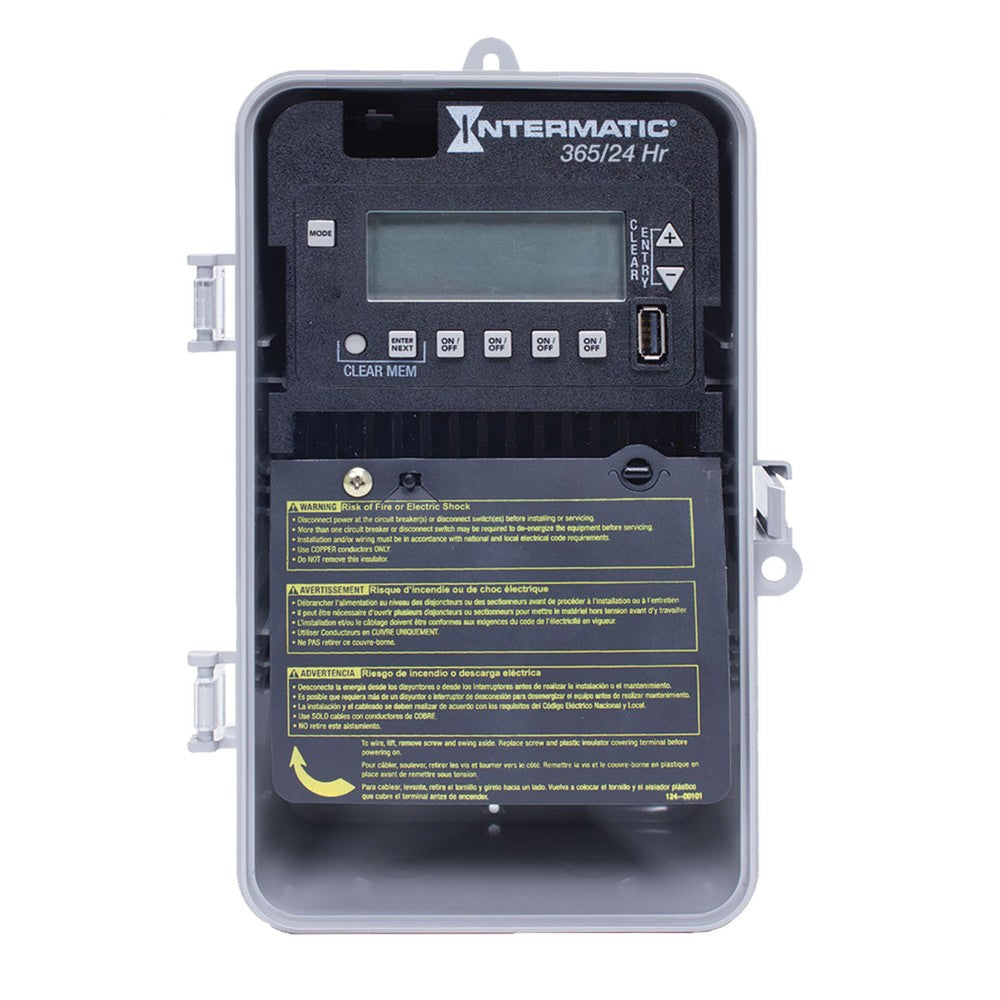 Intermatic 120-277 VAC 4-Circuit Indoor/Outdoor Electronic Control ET2145CP