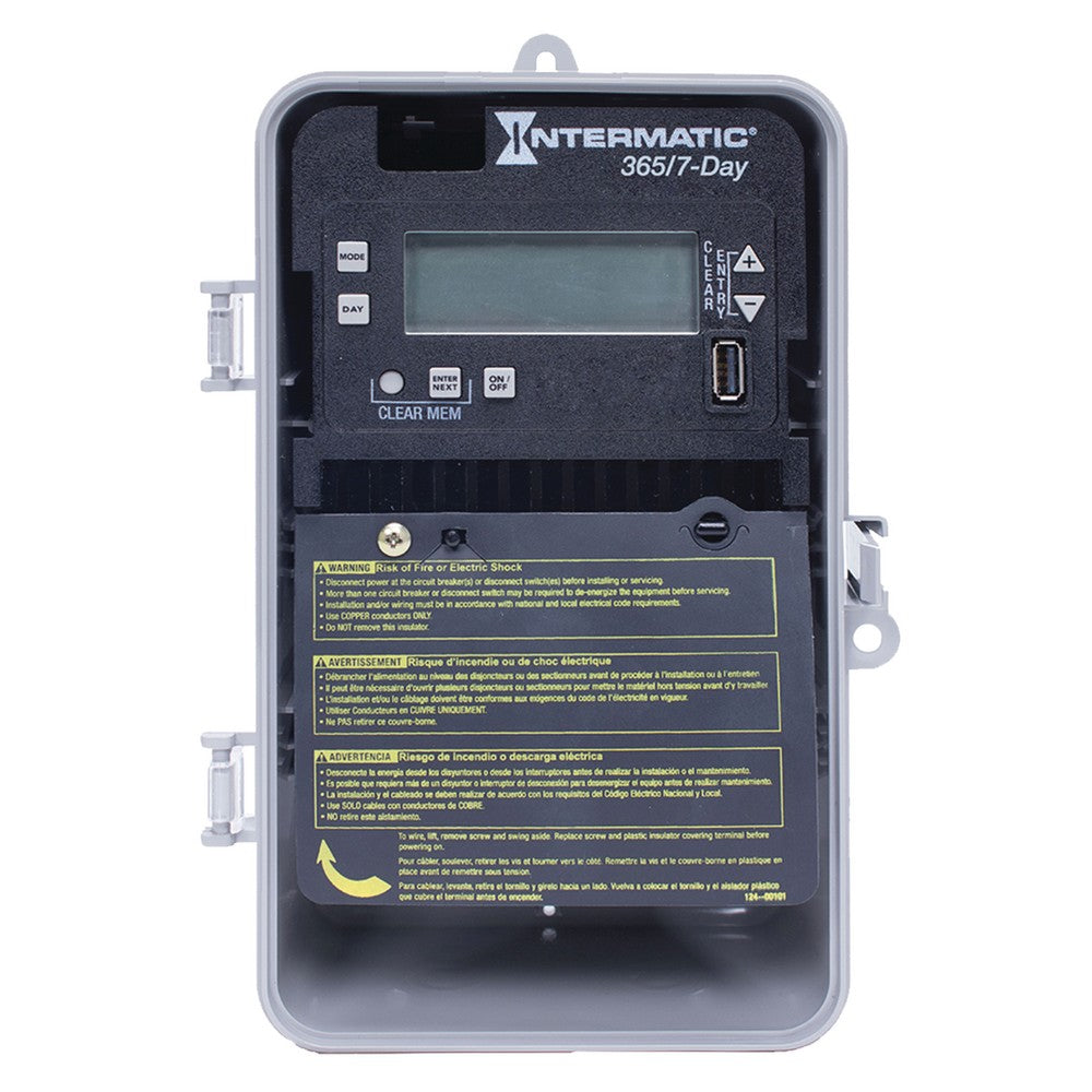 Intermatic 120-277 VAC 1-Circuit Indoor/Outdoor Electronic Control ET2705CP