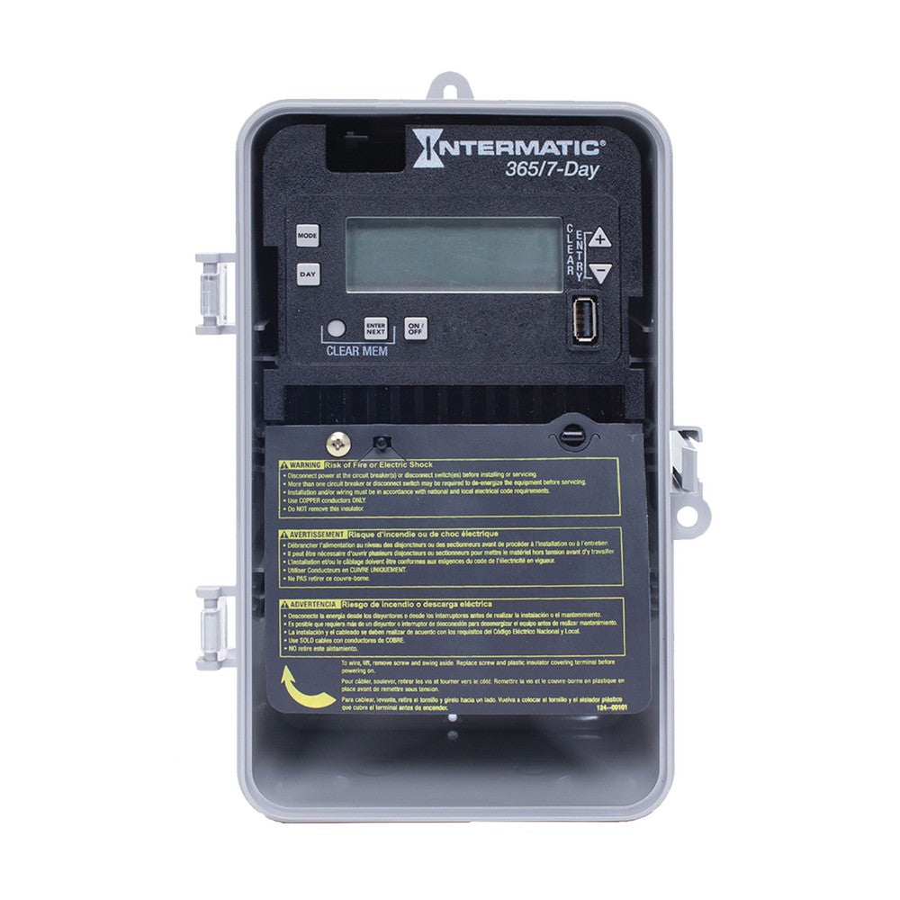 Intermatic 120-277 VAC 1-Circuit Indoor/Outdoor Electronic Control ET2715CP