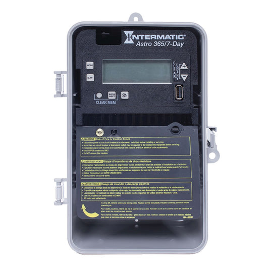 Intermatic 120-277 VAC 1-Circuit Indoor/Outdoor Astronomic Electronic Control ET2805CP