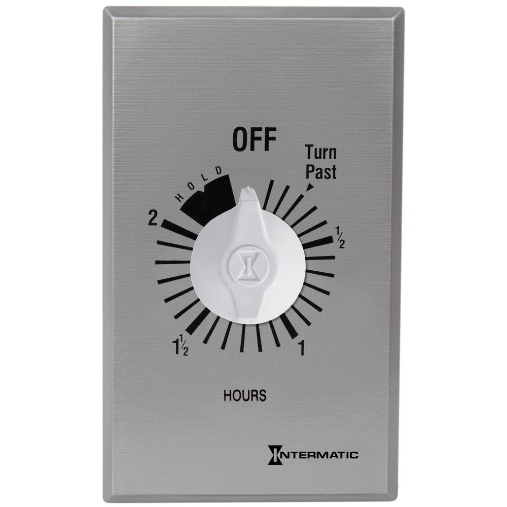Intermatic 125-277 VAC 2 Hour Max 50/60 HZ Silver Commercial Spring Wound Countdown Timer FF32HH