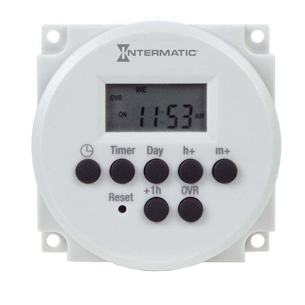 Intermatic 120-277 V 15A 24-Hour 20 Setpoint Programs Electronic Surface/DIN Rail Timer Module FM1D20-AV-U