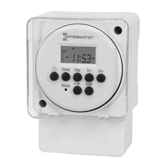 Intermatic 12/24V 16A 24-Hour 20 Setpoint Programs Electronic Surface/DIN Rail Timer Module FM1D20A-LV