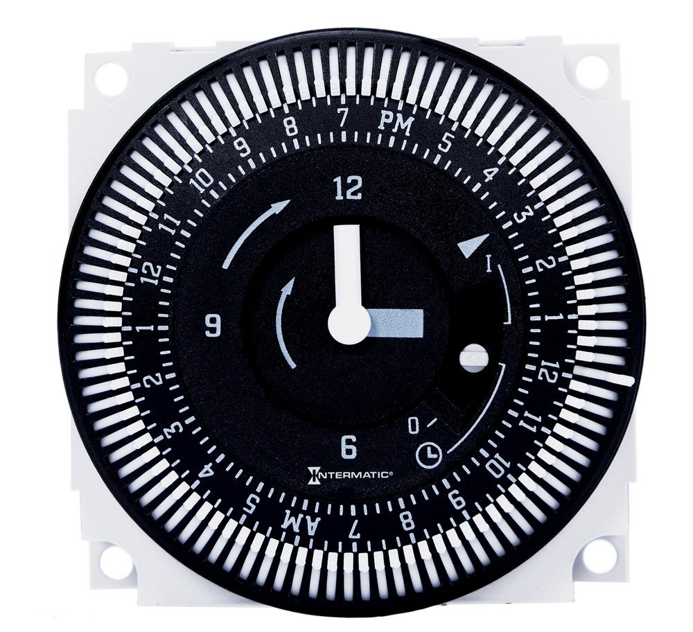 Intermatic 12/24V 21A 24-Hour Electromechanical Panel Mount Timer Module FM1QTUZH-24U