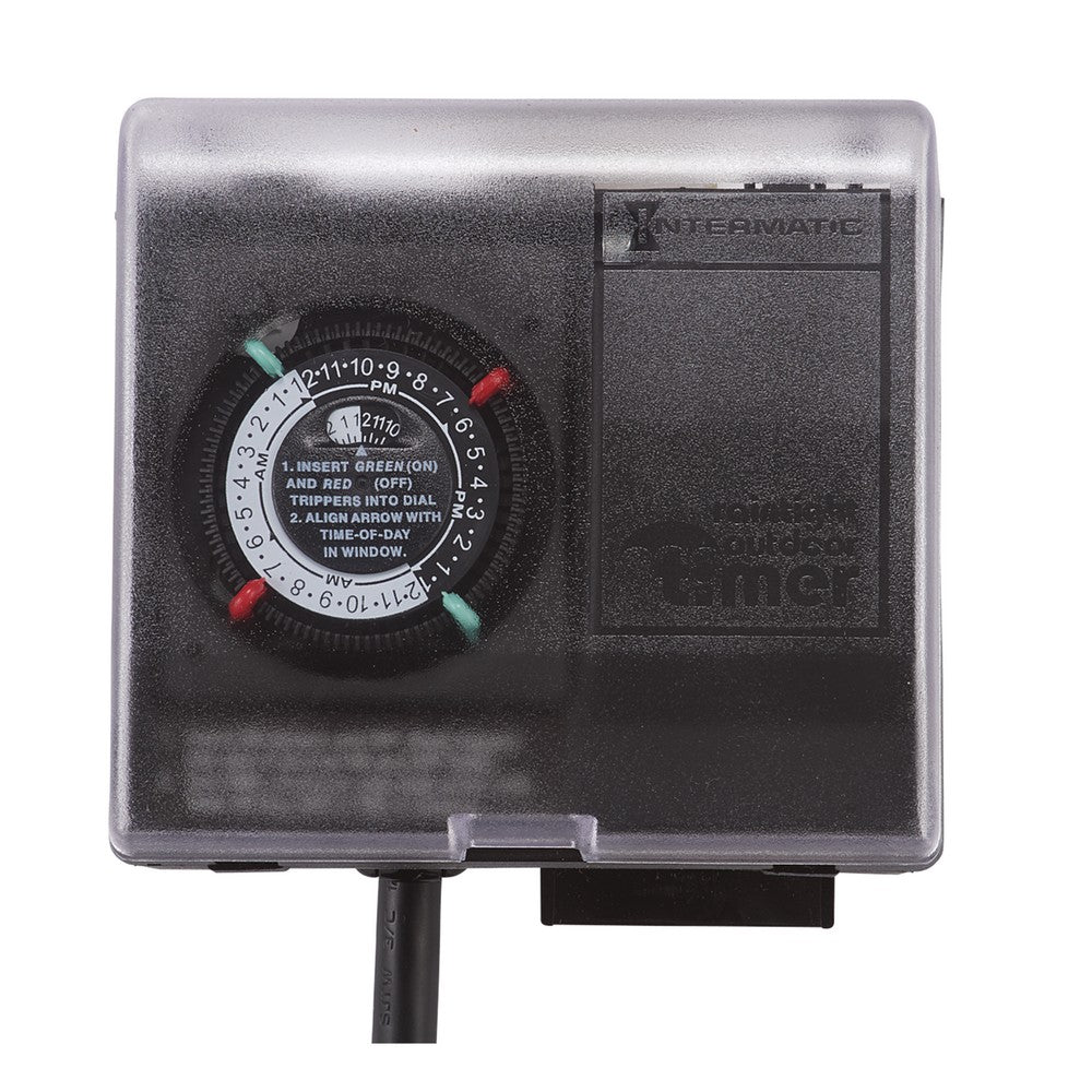 Intermatic Outdoor Mechanical Plug-In Timer P1131