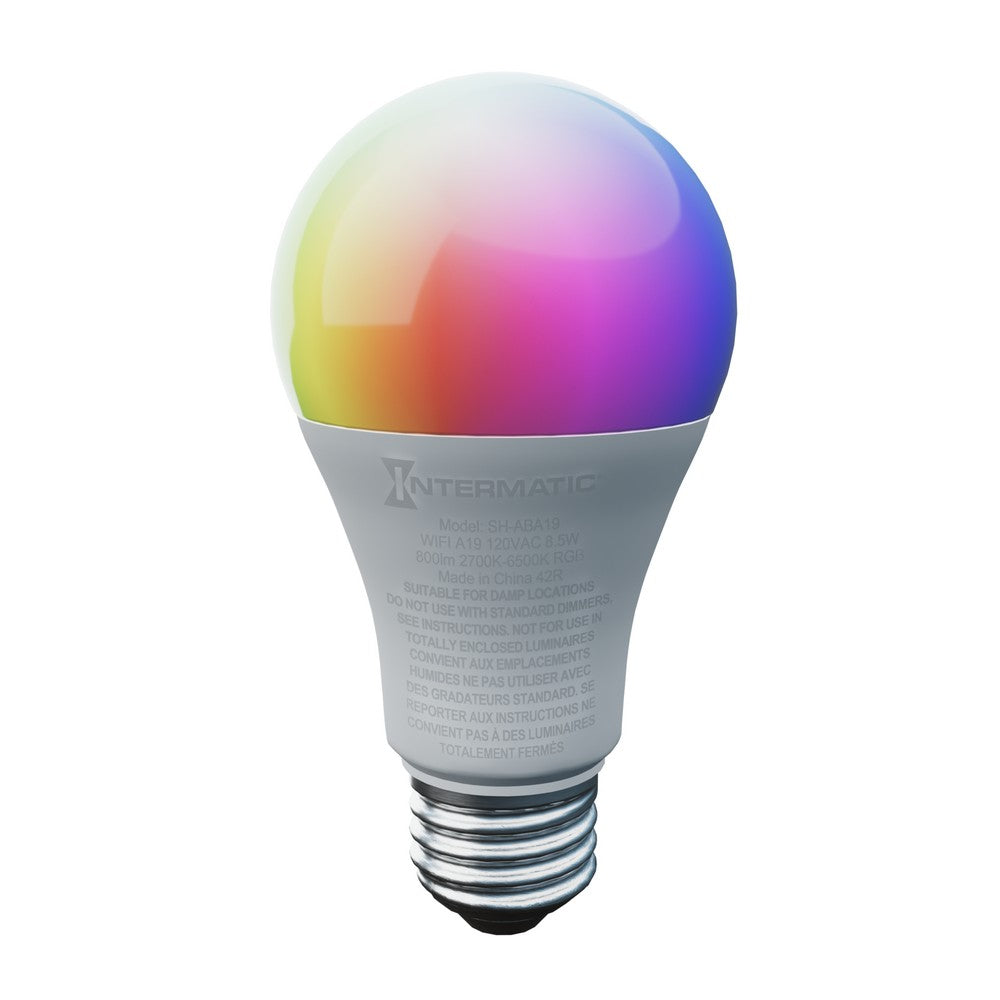 Intermatic ABRA A19 Single Pack Smart Bulbs SH-ABA191P