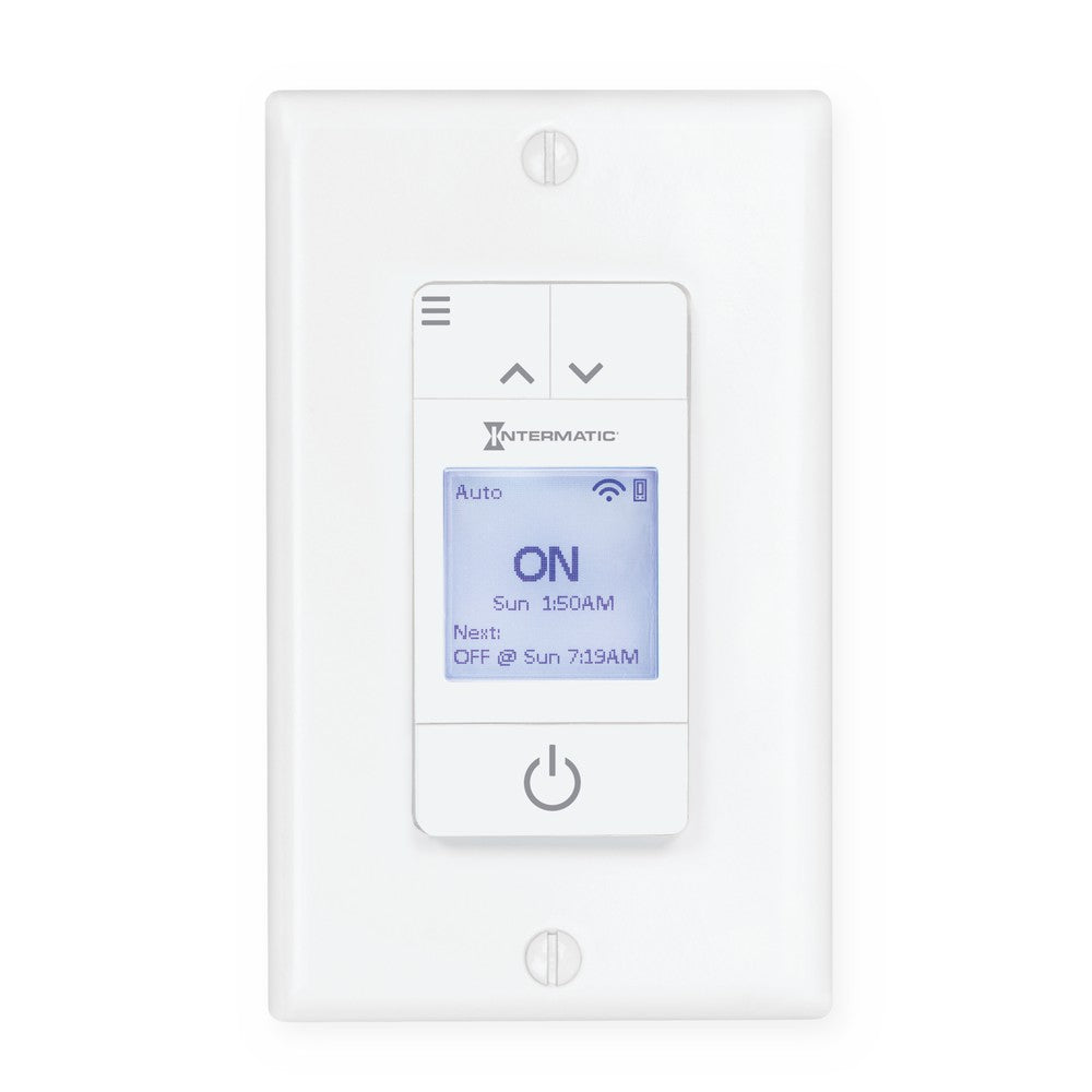Intermatic 120 VAC 15A 7-Day White Smart Wi-Fi Timer STW700W