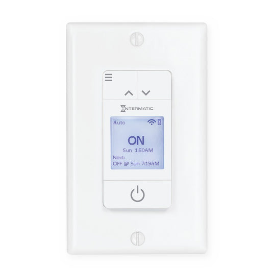 Intermatic 120 VAC 15A 7-Day White Smart Wi-Fi Timer STW700W