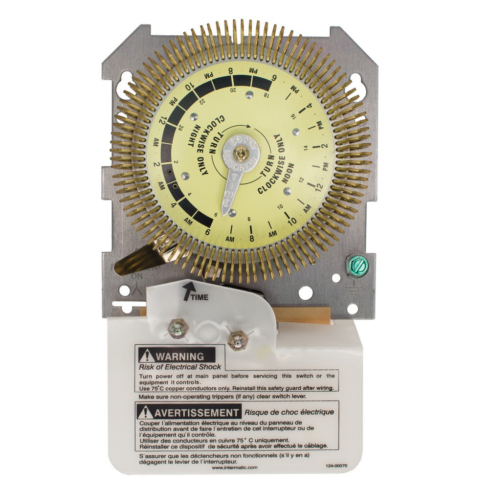 Intermatic 125 VAC 24-Hour 60HZ Metal Heavy-Duty Mechanical Time Switch T1905HDM
