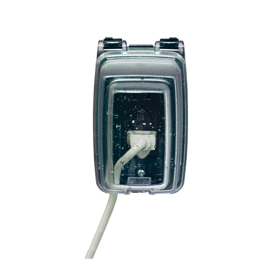 Intermatic Single-Gang 3.125" Clear In-Use Weatherproof Cover WP1010C