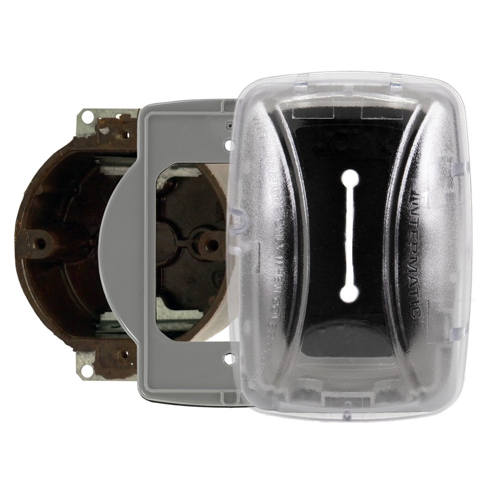 Intermatic Single-Gang 2.75" Clear In-Use Weatherproof Cover WP3103C