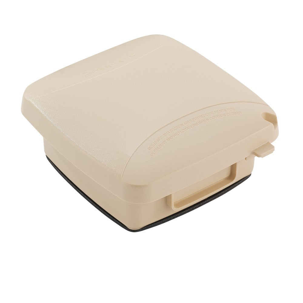 Intermatic Double-Gang 2.25" Beige In-Use Weatherproof Cover WP5220B