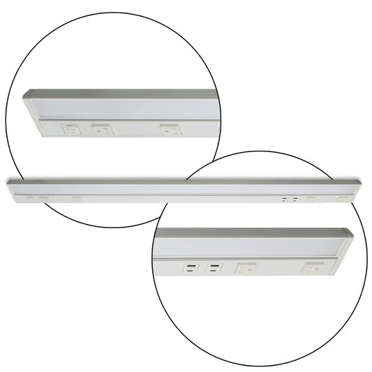 Lighting Spot 26 42 in. 22W 120V 5CCT selectable White LED Under Cabinet Light LS-UCL-42-22W-5CCT-WH