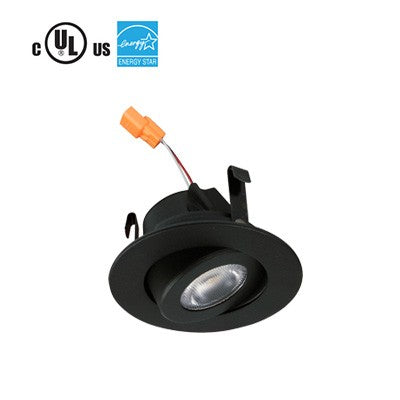 Lighting Spot 26 2 in. Adjustable Black LED Recessed Downlight LSL-2-207-BK