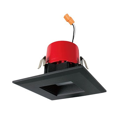 Lighting Spot 26 3 in. Square Baffle Black LED Recessed Downlight LSRD-3SQB5CCT-BK