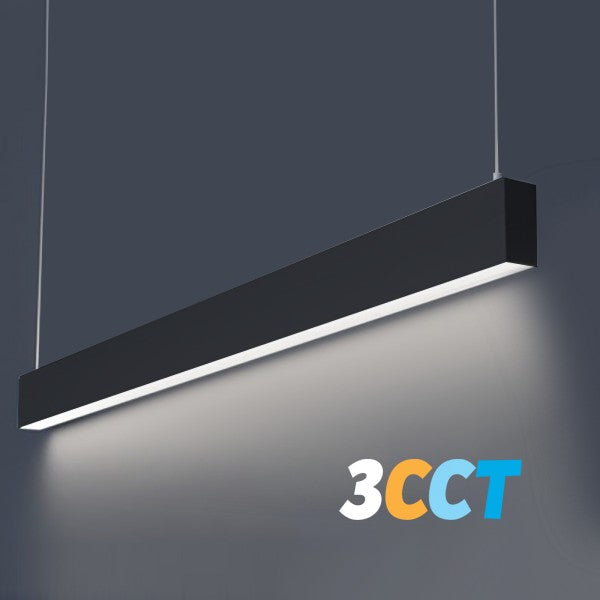 Lighting Spot 26 6 ft. 60W 3CCT (30K/40K/50K) Black LED Linear Light LSS-6-3CCT-BL