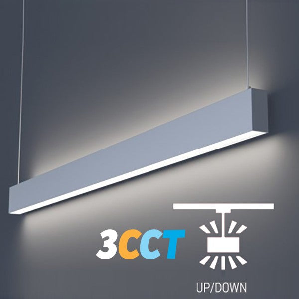 Lighting Spot 26 3 ft. 30W 3CCT (30K/40K/50K) White Linear Light Up Light Option LSS-UP3-3CCT
