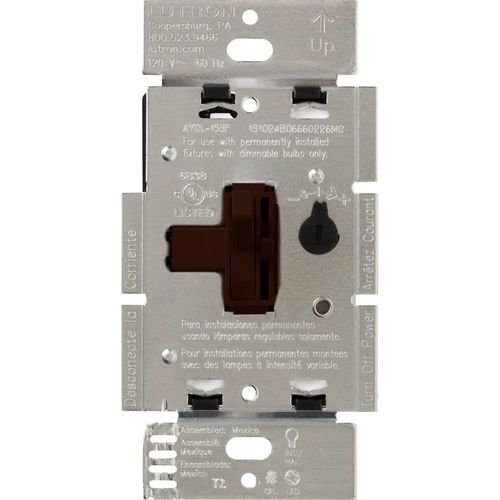 Lutron Ariadni LED+ dimmer switch in Brown