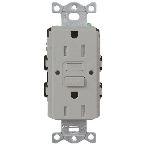Lutron CAR-15-GFST-GR GFCI Receptacle