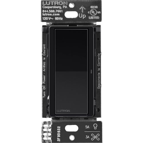 Lutron Caseta wireless smart switch in Black