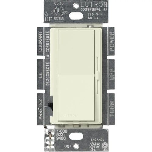 Lutron Diva LED+ dimmer switch in Biscuit