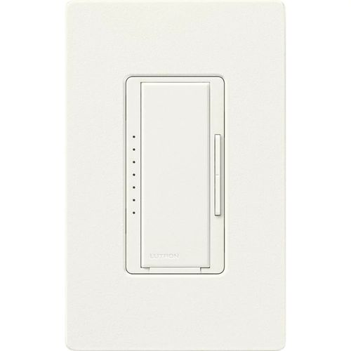 Lutron Maestro LED+ dimmer switch in Biscuit