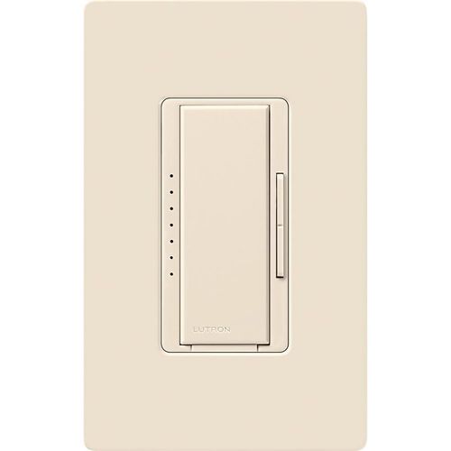 Lutron Maestro LED+ dimmer switch in Light Almond