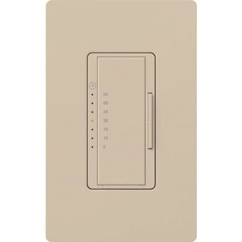 Lutron Maestro fan and light control in Taupe
