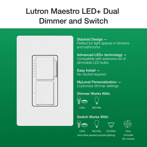 Lutron MACL-L3S25-MN Dimmer Switch
