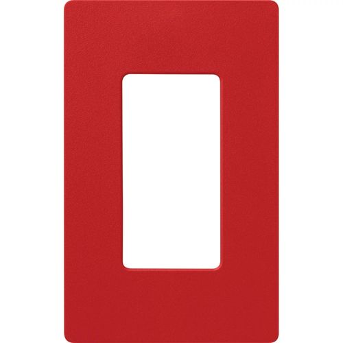 Lutron Claro dimmer switch in Signal Red