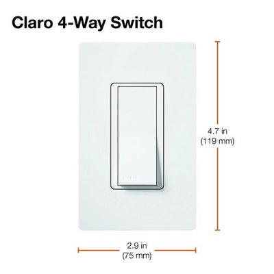 Lutron Claro switch in Biscuit