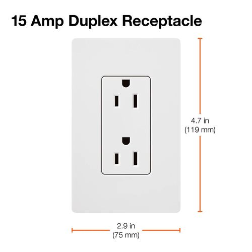 Lutron SCR-15-BI Receptacle