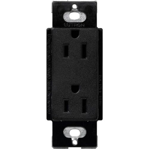 Lutron Claro 15 A duplex receptacle in Satin Finish