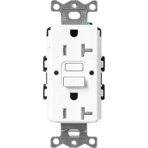 Lutron SCR-20-GFST-BW GFCI Receptacle