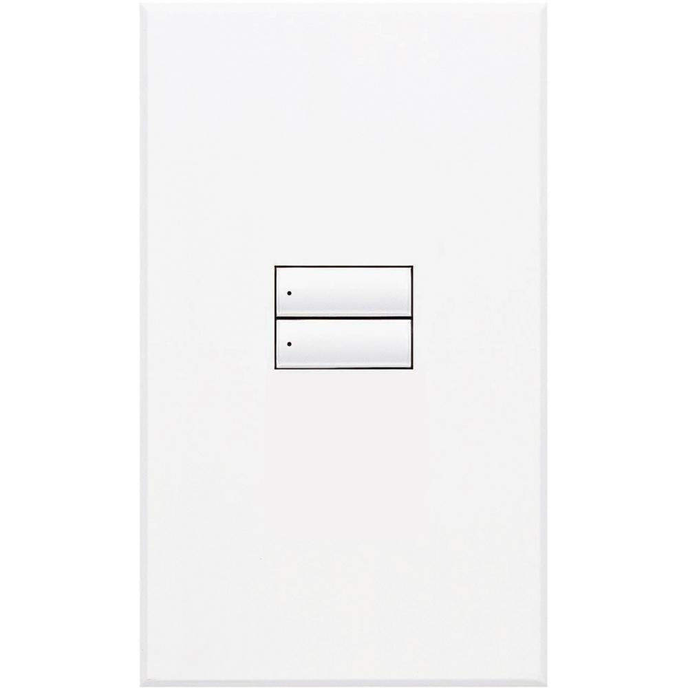 Lutron GRAFIK 2-Button Keypad, White (QSWS2-2BN-WH)