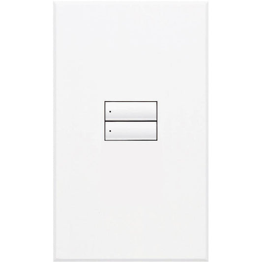 Lutron GRAFIK 2-Button Keypad, White (QSWS2-2BN-WH)